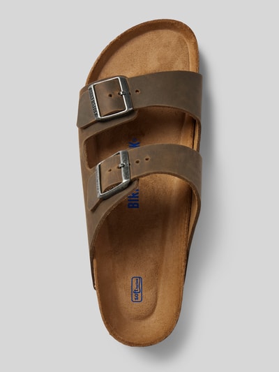Peek & Cloppenburg BirkenstockSlides Aus Leder Mit Dornschließe Modell 'Arizona' In Khaki