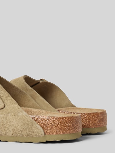 Peek & Cloppenburg BirkenstockSlides Aus Leder Mit Dornschließe Modell 'Arizona' In Khaki