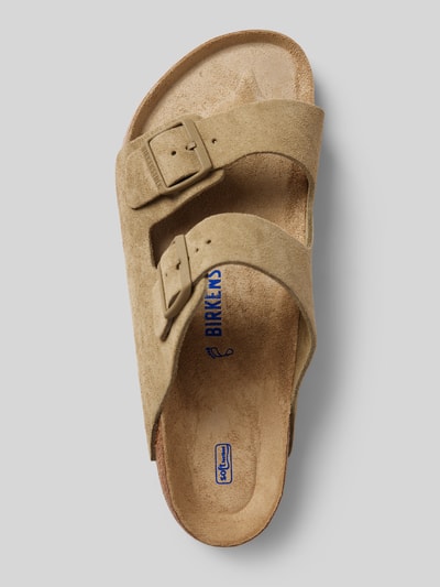 Peek & Cloppenburg BirkenstockSlides Aus Leder Mit Dornschließe Modell 'Arizona' In Khaki