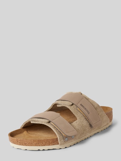 Peek & Cloppenburg BirkenstockSlides mit Klettverschlüssen Modell 'Uji' in taupe