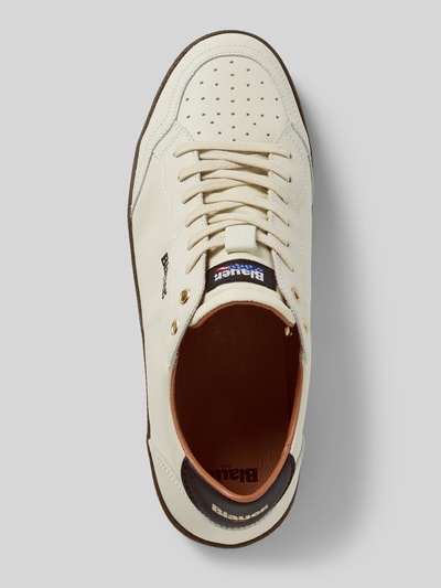 Peek & Cloppenburg Blauer USALedersneaker Mit Label-Details Modell 'MURRAY' In Weiss