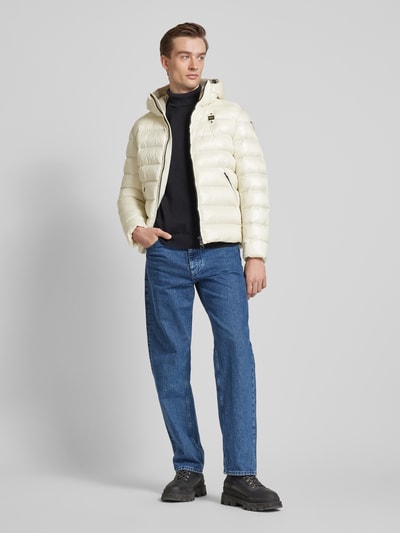 Peek & Cloppenburg Blauer UsaRegular Fit Steppjacke mit Kapuze Modell 'ADAMS' in offwhite