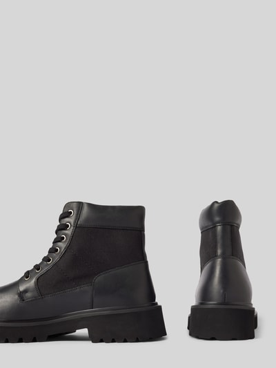 Peek & Cloppenburg Blauer USASchnürstiefel Mit Label-Detail Modell 'BUXTON' In Black