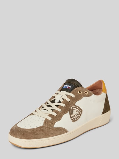 Peek & Cloppenburg Blauer USASneaker mit Label-Badge Modell 'MURRAY01' in weiss