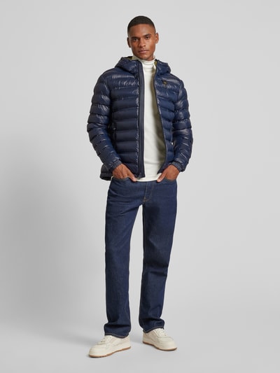 Peek & Cloppenburg Blauer UsaSteppjacke mit Zweiwege-Reißverschluss Modell 'CHARLES' in marine