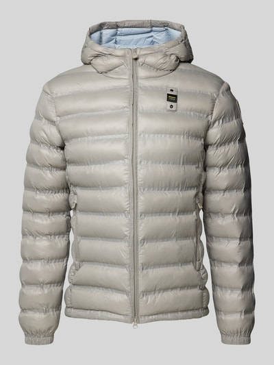 Peek & Cloppenburg Blauer UsaSteppjacke Mit Zweiwege-Reißverschluss Modell 'CHARLES' In Silber