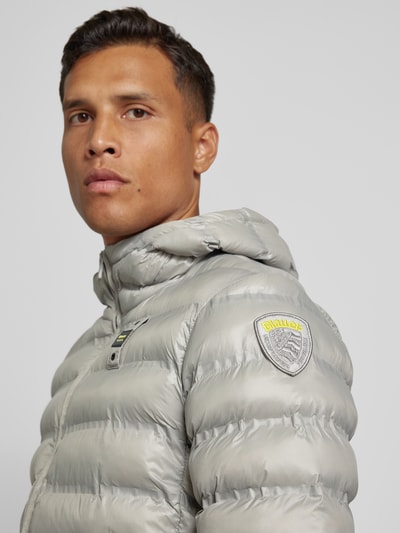 Peek & Cloppenburg Blauer UsaSteppjacke Mit Zweiwege-Reißverschluss Modell 'CHARLES' In Silber