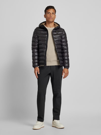 Peek & Cloppenburg Blauer UsaSteppjacke mit Zweiwege-Reißverschluss Modell 'CHARLES' in black