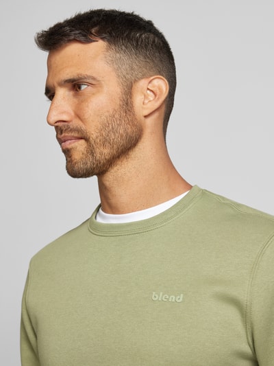 Peek & Cloppenburg BlendSweatshirt Mit Gerippten Abschlüssen Modell 'Downton' In Oliv