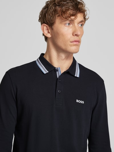 Peek & Cloppenburg BOSS GreenRegular Fit Poloshirt Mit Label-Stitching In Marine