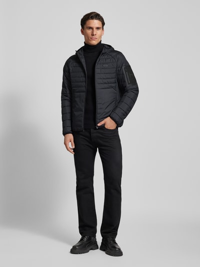 Peek & Cloppenburg BOSS GreenSteppjacke mit Kapuze Modell 'Thor' in dunkelblau