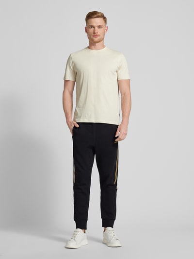Peek & Cloppenburg BOSS GreenTapered Fit Sweatpants mit Label-Detail Modell 'Hadikonos' in black