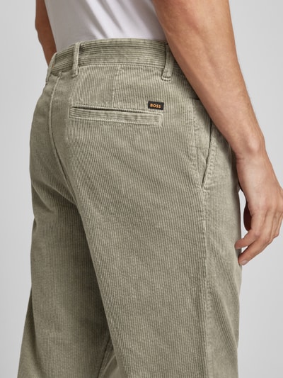 Peek & Cloppenburg BOSS OrangeRegular Fit Cordhose Mit Bundfalten Modell 'Shyne' In Mint