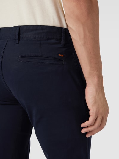 Peek & Cloppenburg BOSS OrangeSlim Fit Chino Mit Französischen Eingrifftaschen In Marine
