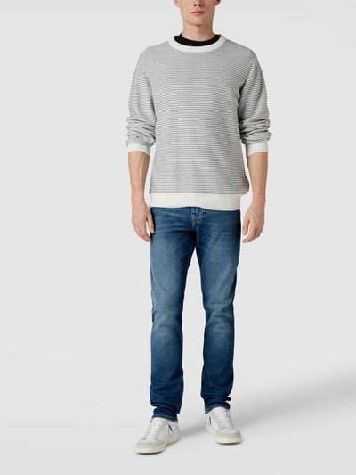 Peek & Cloppenburg BOSS OrangeSlim Fit Jeans mit Stretch-Anteil Modell 'Delaware' in blau