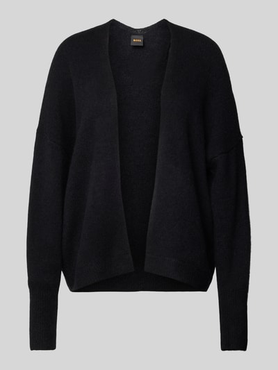 Peek & Cloppenburg BOSS OrangeStrickjacke Mit überschnittenen Schultern Modell 'FALESCANAS' In Black