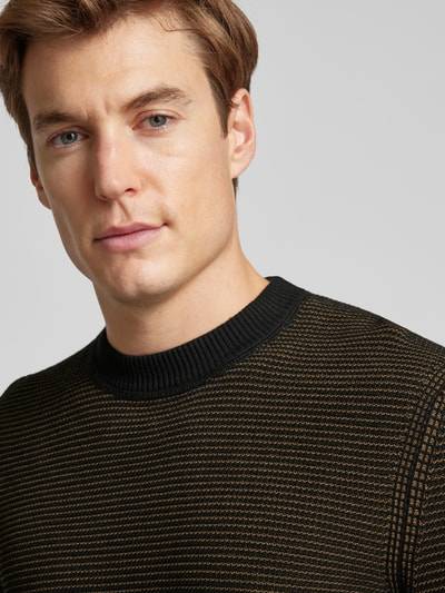 Peek & Cloppenburg BOSS OrangeStrickpullover Mit Rundhalsausschnitt Modell 'Amercury' In Black