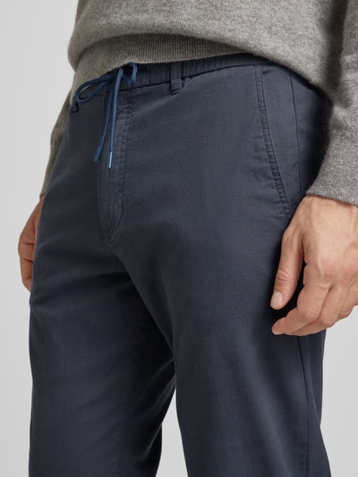 Peek & Cloppenburg BOSS OrangeTapered Fit Chino Mit Tunnelzug In Dunkelblau