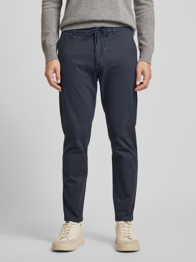 Peek & Cloppenburg BOSS OrangeTapered Fit Chino Mit Tunnelzug In Dunkelblau