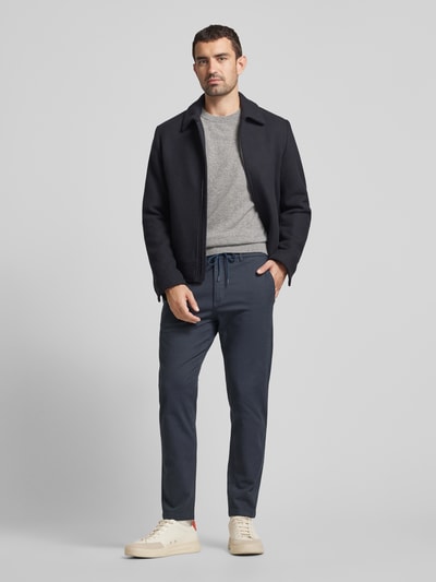 Peek & Cloppenburg BOSS OrangeTapered Fit Chino mit Tunnelzug in dunkelblau