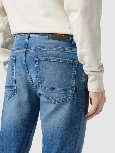 Peek & Cloppenburg BOSS OrangeTapered Fit Jeans Modell 'Taber' In Hellblau