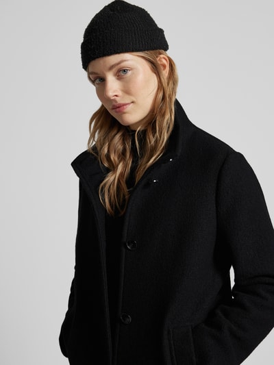Peek & Cloppenburg BOSS OrangeWollmantel Mit Stehkragen Modell 'Cohsandy' In Black