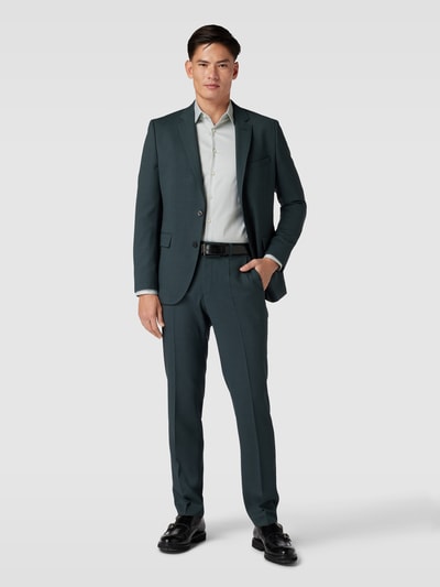 Peek & Cloppenburg BOSS2-Knopf-Sakko mit Reverskragen Modell 'Jasper' in dunkelgruen