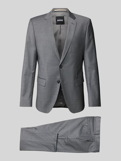 Peek & Cloppenburg BOSSAnzug Mit Feinem Strukturmuster Modell 'Huge' In Hellgrau