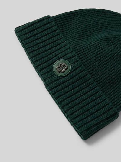Peek & Cloppenburg BOSSBeanie Aus Schurwolle Mit Label-Detail Modell 'Fati' In Gruen