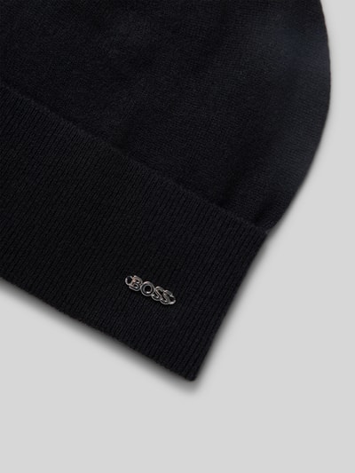 Peek & Cloppenburg BOSSBeanie Mit Label-Applikation Modell 'Lari' In Black