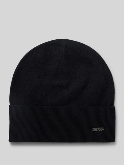 Peek & Cloppenburg BOSSBeanie mit Label-Applikation Modell 'Lari' in black