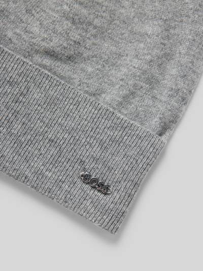 Peek & Cloppenburg BOSSBeanie Mit Label-Applikation Modell 'Lari' In Hellgrau