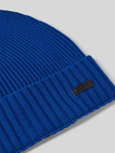 Peek & Cloppenburg BOSSBeanie Mit Label-Badge Modell 'Fati' In Royal