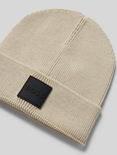 Peek & Cloppenburg BOSSBeanie Mit Label-Detail Modell 'Foxxy' In Beige