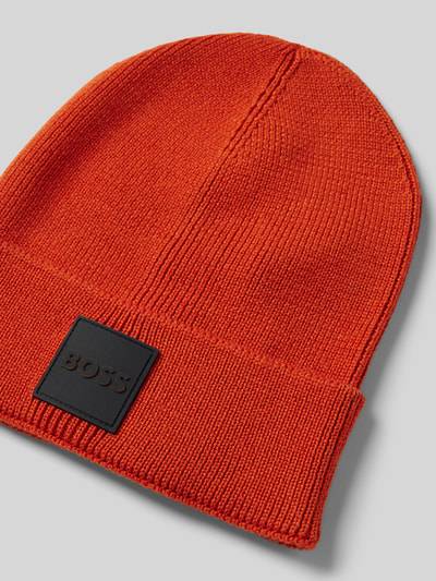 Peek & Cloppenburg BOSSBeanie Mit Label-Detail Modell 'Foxxy' In Orange