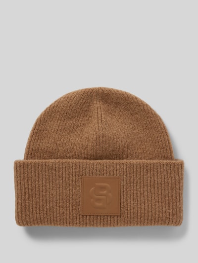 Peek & Cloppenburg BOSSBeanie mit Label-Detail Modell 'Laru' in camel