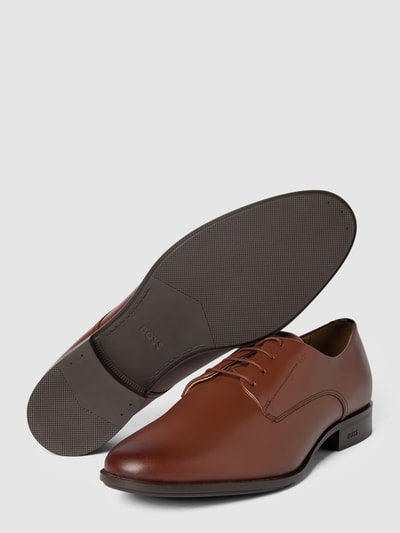 Peek & Cloppenburg BOSSDerby-Schuhe Aus Leder Modell 'Colby' In Cognac