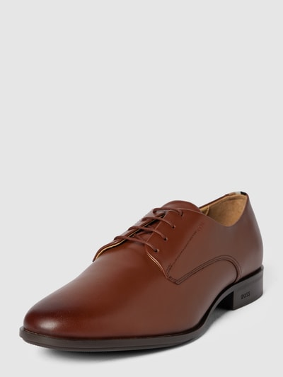 Peek & Cloppenburg BOSSDerby-Schuhe aus Leder Modell 'Colby' in cognac