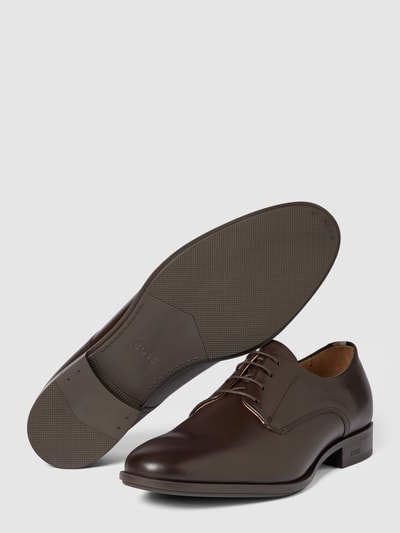 Peek & Cloppenburg BOSSDerby-Schuhe Aus Leder Modell 'Colby' In Dunkelbraun