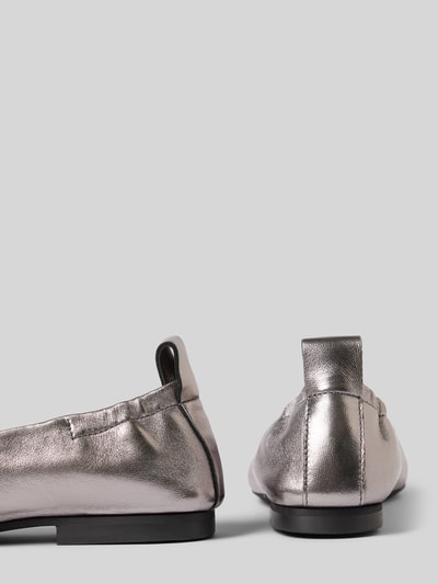 Peek & Cloppenburg BOSSLederballerinas Mit Label-Applikation Modell 'Dasy' In Silber