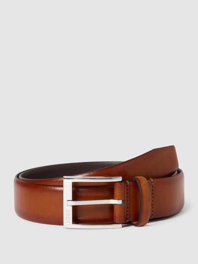 Peek & Cloppenburg BOSSLedergürtel mit Dornschließe Modell 'Elloy' in cognac
