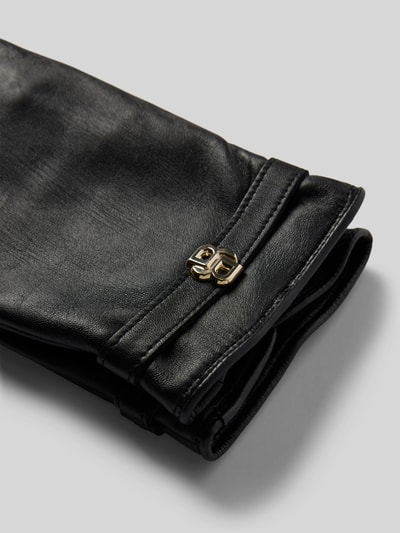 Peek & Cloppenburg BOSSLederhandschuhe Mit Label-Applikation Modell 'Gueen' In Black