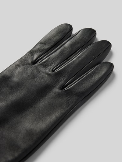 Peek & Cloppenburg BOSSLederhandschuhe Mit Label-Applikation Modell 'Gueen' In Black
