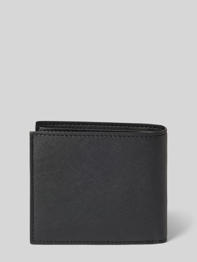 Peek & Cloppenburg BOSSLederportemonnaie Mit Label-Print Modell 'Zair' In Black