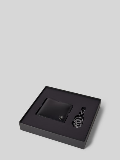 Peek & Cloppenburg BOSSLederportemonnaie Mit Schlüsselanhänger In Black