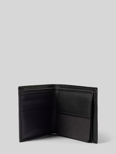 Peek & Cloppenburg BOSSLederportemonnaie Mit Strukturmuster Modell 'Outline' In Black
