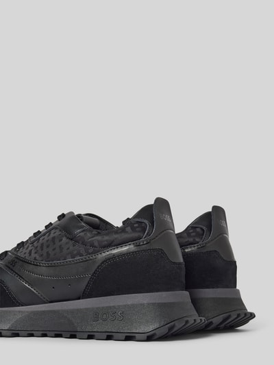 Peek & Cloppenburg BOSSLedersneaker Mit Kontrastbesatz Modell 'Jonah' In Black