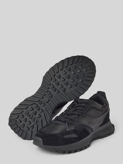 Peek & Cloppenburg BOSSLedersneaker Mit Kontrastbesatz Modell 'Jonah' In Black