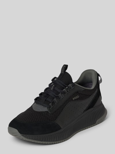 Peek & Cloppenburg BOSSLedersneaker mit Label-Details in black