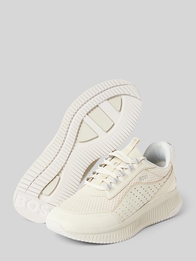 Peek & Cloppenburg BOSSLedersneaker Mit Label-Details In Weiss